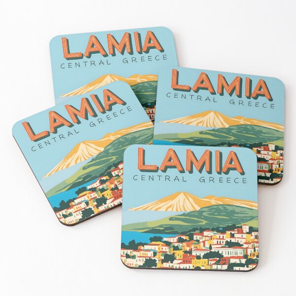 Item preview, Lamia Central Greece Vintage Travel Retro Tourism designed and sold by TravelersGems.