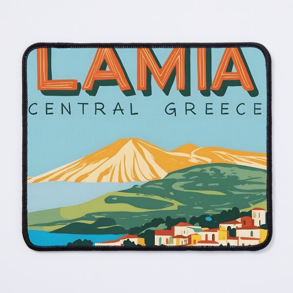 Item preview, Lamia Central Greece Vintage Travel Retro Tourism designed and sold by TravelersGems.