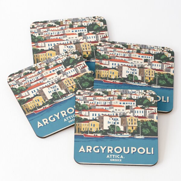 Item preview, Argyroupoli Attica Greece Vintage Travel Retro Tourism designed and sold by TravelersGems.