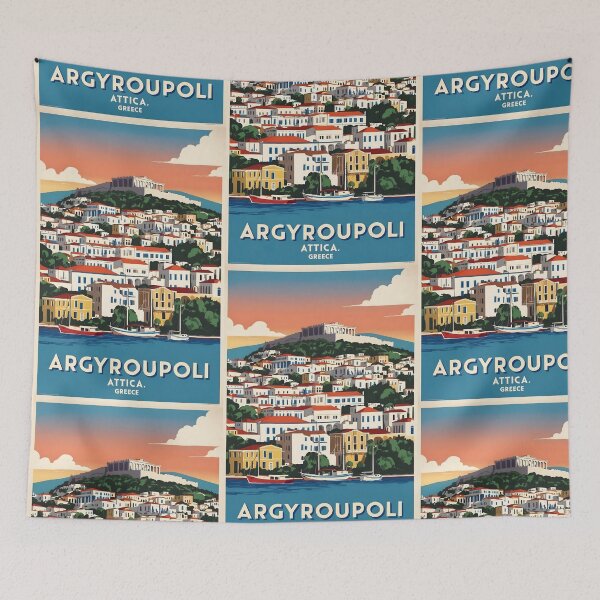 Item preview, Argyroupoli Attica Greece Vintage Travel Retro Tourism designed and sold by TravelersGems.