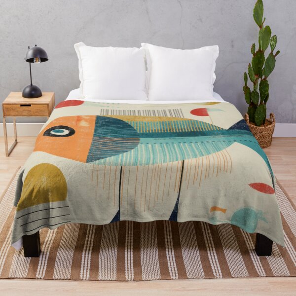 Item preview, When Fish Don't Swim: Quirky Abstract Fish with Legs Geometric Retro Art designed and sold by dawnleblanc55.