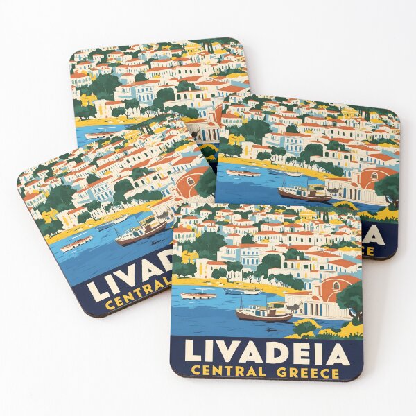 Item preview, Livadeia Central Greece Vintage Travel Retro Tourism designed and sold by TravelersGems.