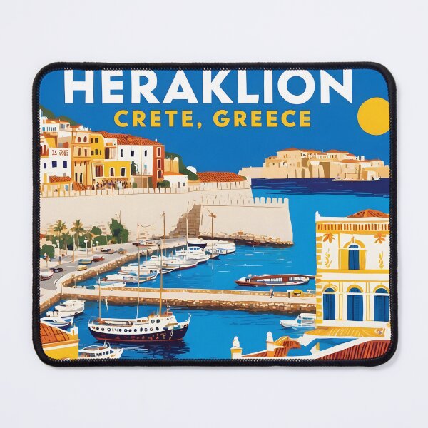 Item preview, Heraklion Crete Greece Vintage Travel Retro Tourism designed and sold by TravelersGems.