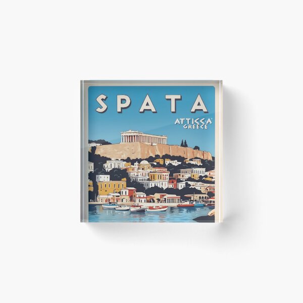 Item preview, Spata Attica Greece Vintage Travel Retro Tourism designed and sold by TravelersGems.