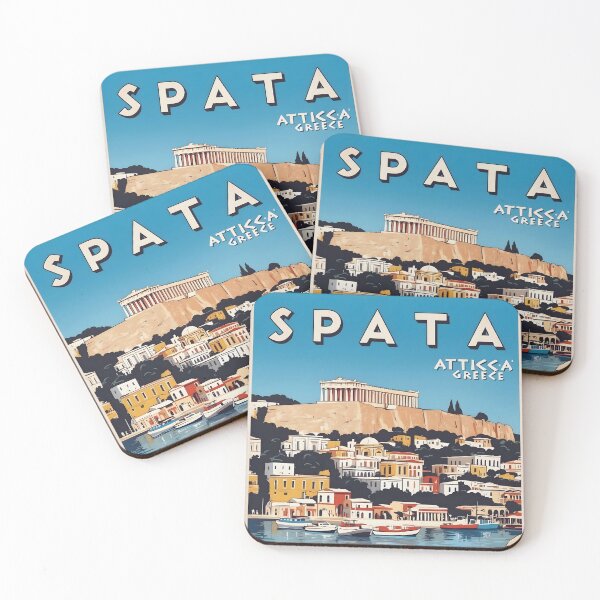 Item preview, Spata Attica Greece Vintage Travel Retro Tourism designed and sold by TravelersGems.