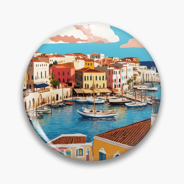 Item preview, Chania Crete Greece Vintage Travel Retro Tourism designed and sold by TravelersGems.