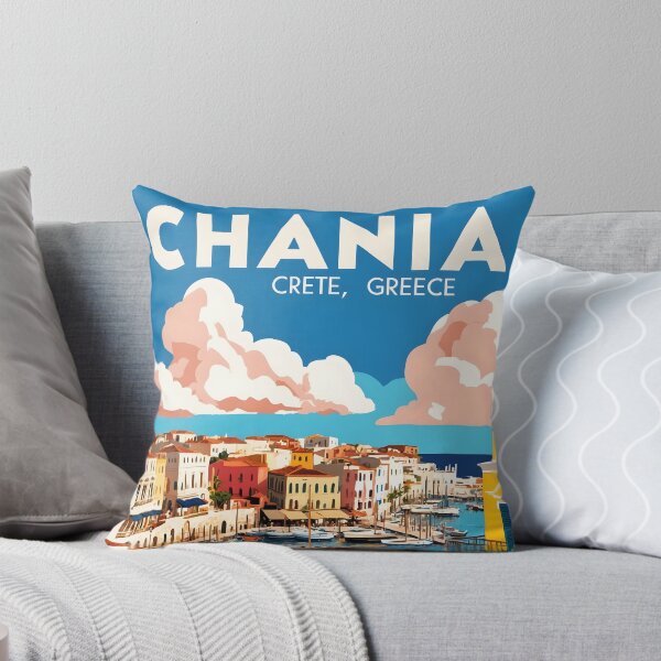 Item preview, Chania Crete Greece Vintage Travel Retro Tourism designed and sold by TravelersGems.