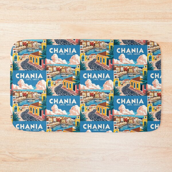 Item preview, Chania Crete Greece Vintage Travel Retro Tourism designed and sold by TravelersGems.