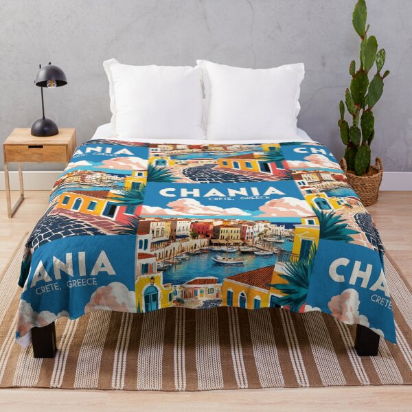 Item preview, Chania Crete Greece Vintage Travel Retro Tourism designed and sold by TravelersGems.