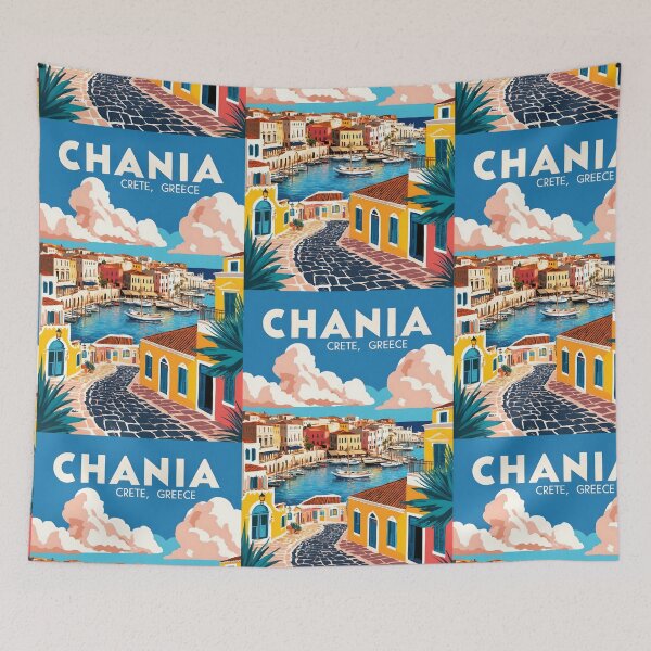 Item preview, Chania Crete Greece Vintage Travel Retro Tourism designed and sold by TravelersGems.