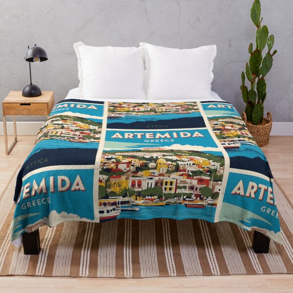 Item preview, Artemida Attica Greece Vintage Travel Retro Tourism designed and sold by TravelersGems.