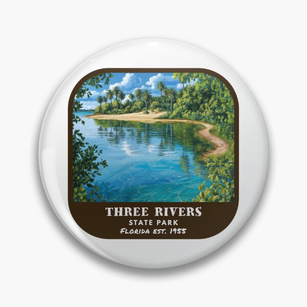 Item preview, Vintage Three Rivers State Park (Florida State Park) designed and sold by RabbitK.