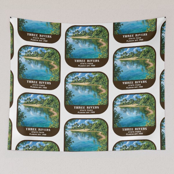 Item preview, Vintage Three Rivers State Park (Florida State Park) designed and sold by RabbitK.