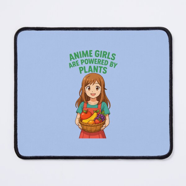 Item preview, Anime Girls Are Powered by Plants – Cute Vegan Anime Art designed and sold by Twittlefish.