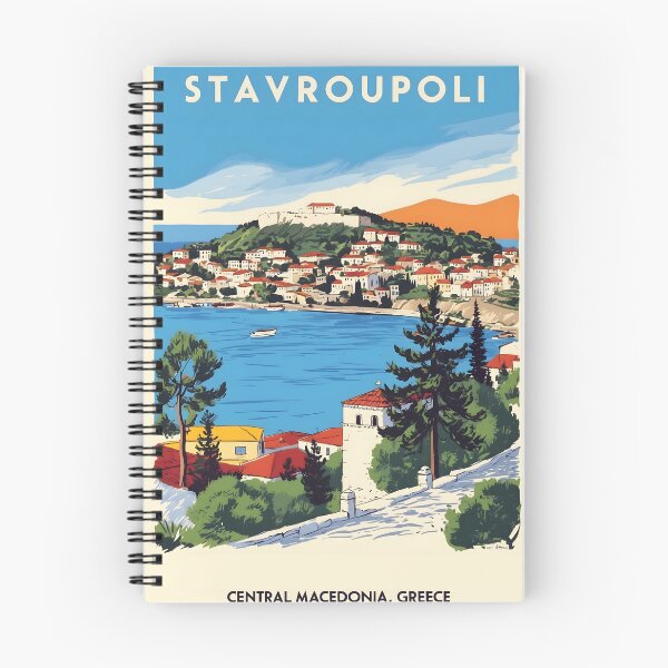 Item preview, Stavroupoli Attica Greece Vintage Travel Retro Tourism designed and sold by TravelersGems.