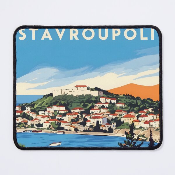 Item preview, Stavroupoli Attica Greece Vintage Travel Retro Tourism designed and sold by TravelersGems.