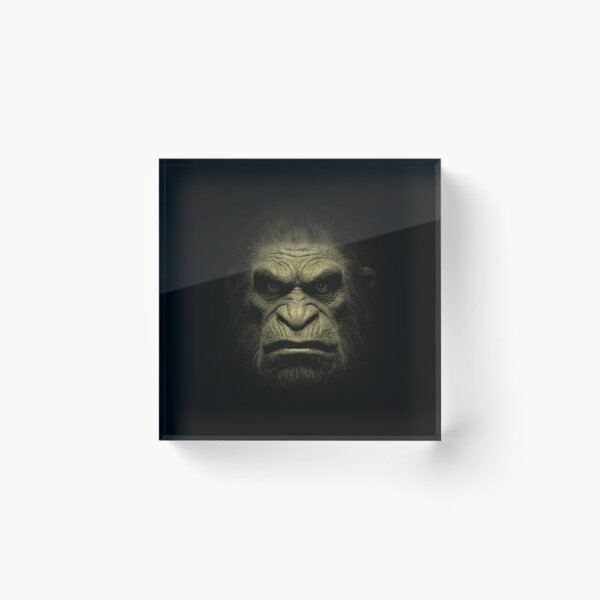 Aperçu de l'œuvre Monstre singe effrayant et en colère, ombres, horreur, Halloween créée et vendue par TackyTime.
