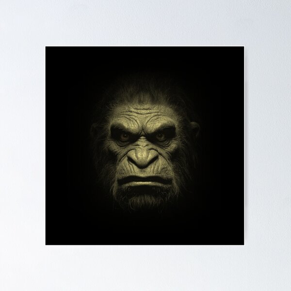 Item preview, Creepy Angry Ape Monster Shadows Horror Halloween  designed and sold by TackyTime.