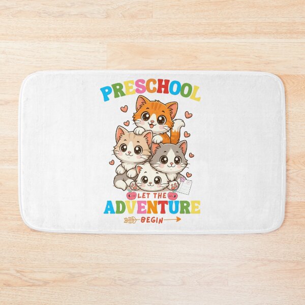 Item preview, Kawaii Cat Back To School Preschool Let The Adventure Begin  designed and sold by thebest-2studio.