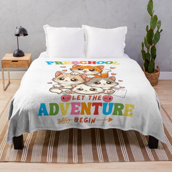 Item preview, Kawaii Cat Back To School Preschool Let The Adventure Begin designed and sold by thebest-2studio.