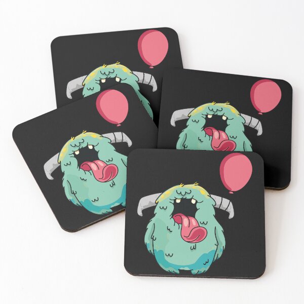 Item preview, cute monster with balloons designed and sold by DopiqueDesign.