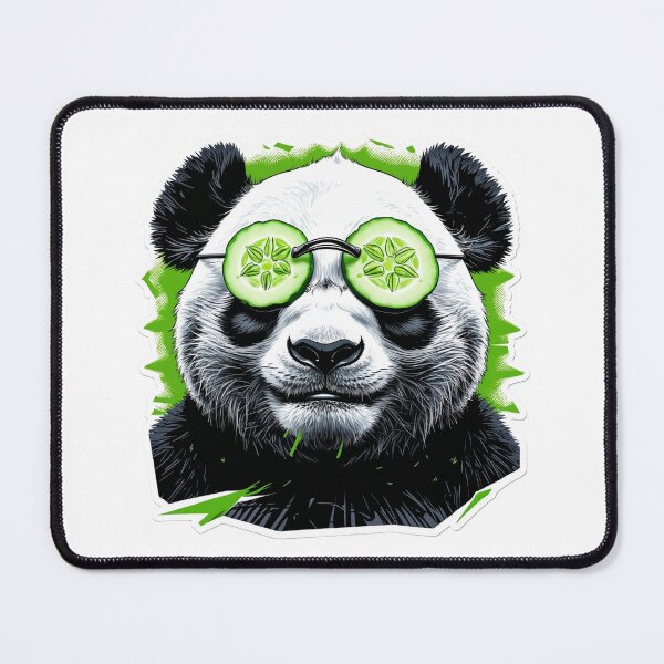 Item preview, Panda with Cucumber Eye Masks designed and sold by 0606PM.