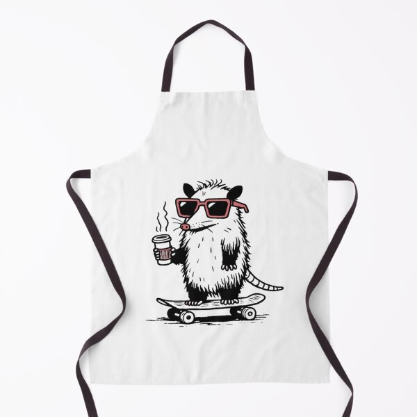 Item preview, Cool Coffee Possum on Skateboard – Funny Hipster Animal Art designed and sold by thesnakeater.