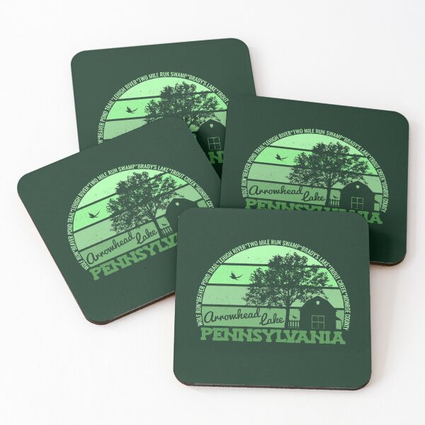Item preview, Arrowhead Lake Pennsylvania Sunset Retro Vintage Local Pride Logo designed and sold by CRHPOD20.
