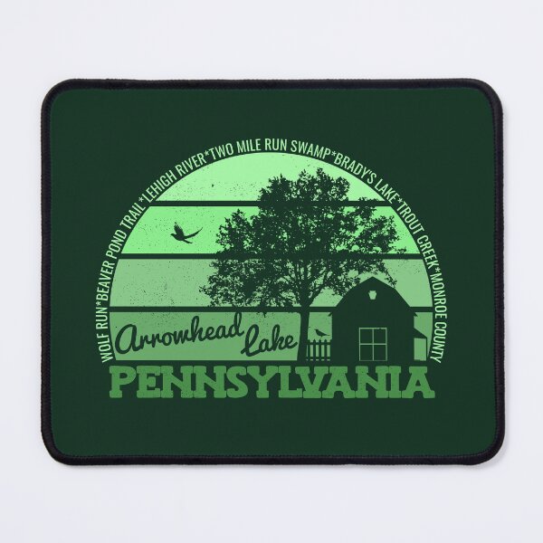 Item preview, Arrowhead Lake Pennsylvania Sunset Retro Vintage Local Pride Logo designed and sold by CRHPOD20.