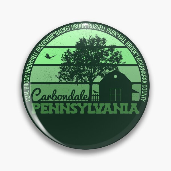Item preview, Carbondale Pennsylvania Sunset Retro Vintage Local Pride Logo designed and sold by CRHPOD20.