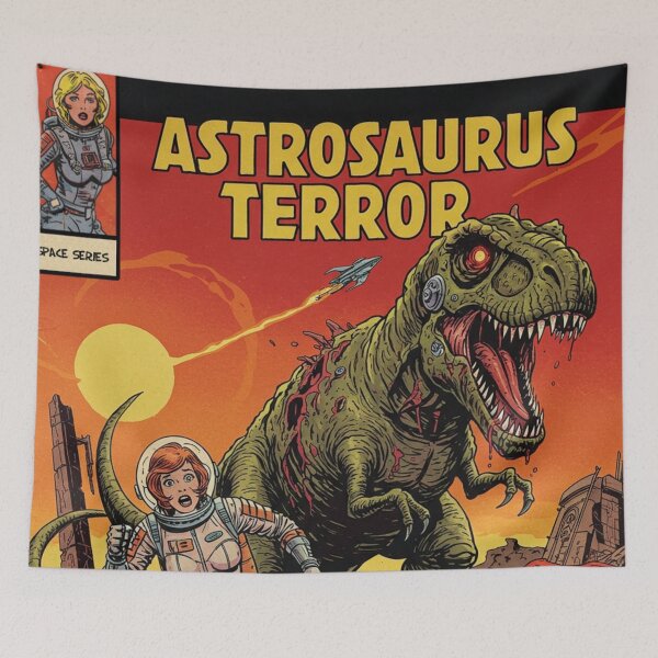 Item preview, The Terror of the Astrosaur on Mars. Comic Cover. designed and sold by JonelleTshirts.