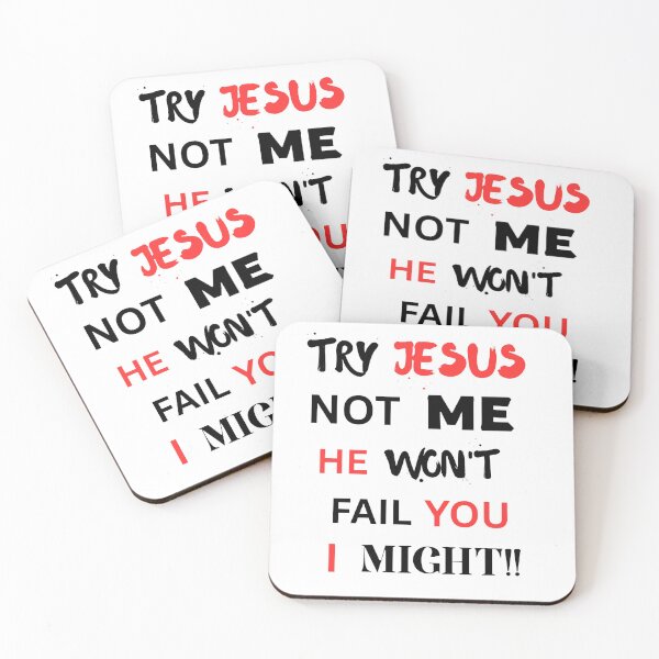 Item preview, "Try Jesus, Not Me — He Won’t Fail You, I Might | Christian Faith T-Shirt" designed and sold by THEENERGYLADYSHOP.