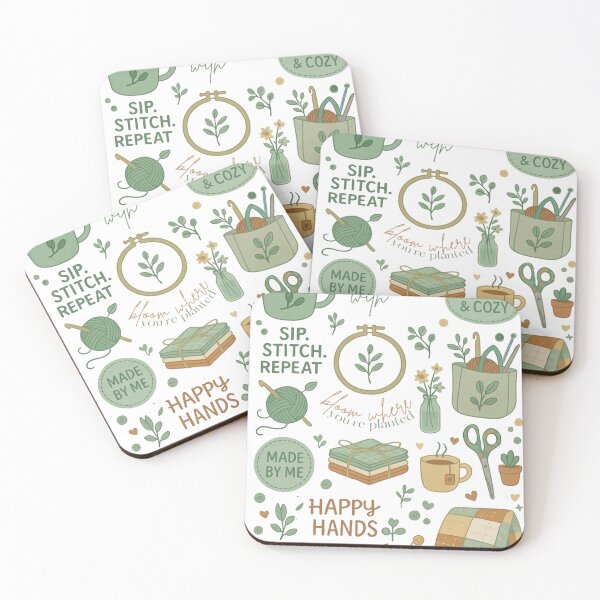 Item preview, Cozy Maker’s Collection – Repeat Pattern Design designed and sold by SproutStitchHandmade.