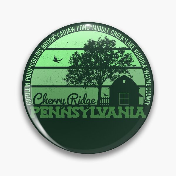 Item preview, Cherry Ridge Pennsylvania Sunset Retro Vintage Local Pride Logo designed and sold by CRHPOD20.