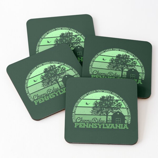 Item preview, Cherry Ridge Pennsylvania Sunset Retro Vintage Local Pride Logo designed and sold by CRHPOD20.