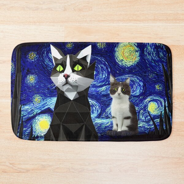 Artikelvorschau, Starry Gato und Kit entworfen und verkauft von ai-depot.
