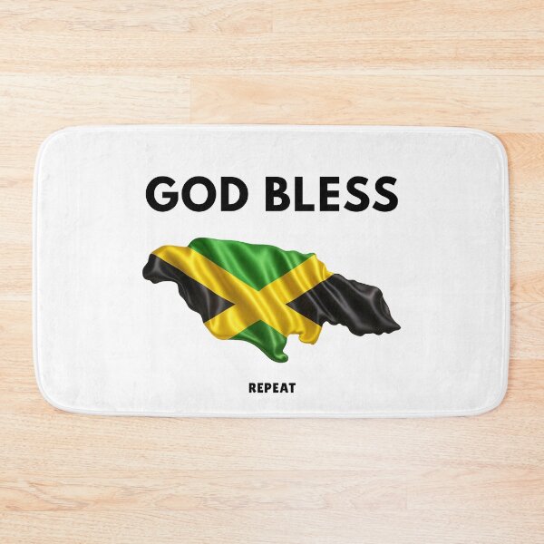 Item preview, Jamaica Flag Blessing – Inspirational Apparel - Blk Silk designed and sold by IbelieveIam.