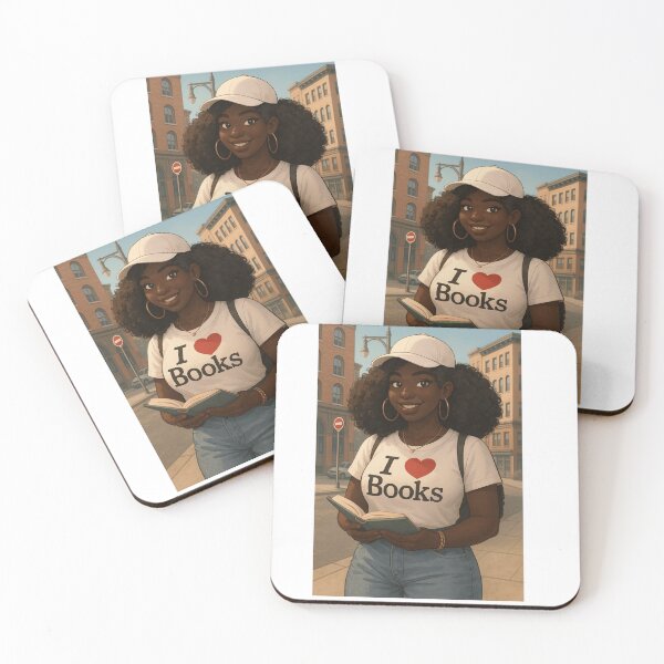 Item preview, I Heart Book - Young Woman designed and sold by Antuan Simmons.