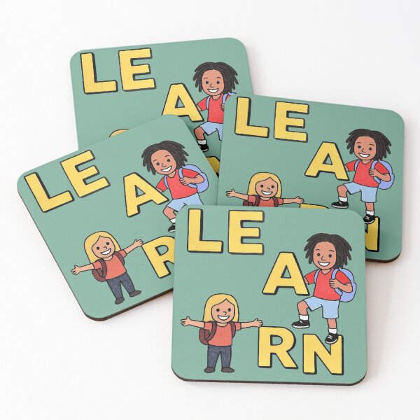 Item preview, LEARN — Fun Back-to-School Cartoon Design designed and sold by Myra365Art.