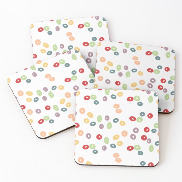 Item preview,  Rainbow Cereal Loops Colorful Breakfast Pattern designed and sold by Forgetting The World Co..