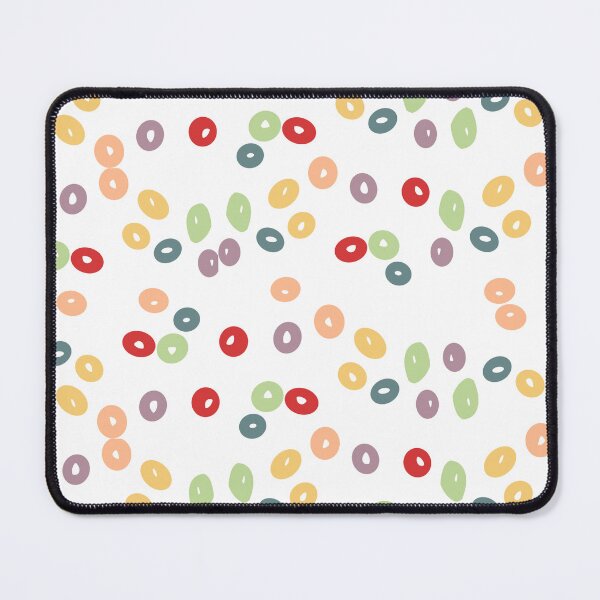 Item preview, Rainbow Cereal Loops Colorful Breakfast Pattern designed and sold by Forgetting The World Co..