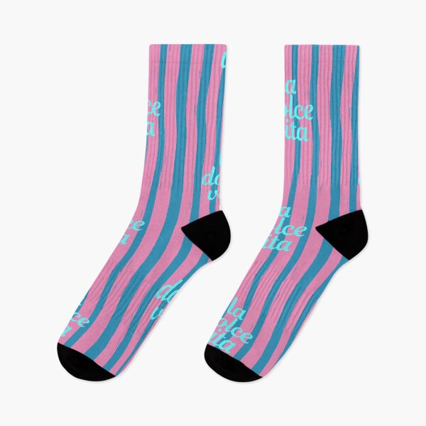 Item preview, La Dolce Vita – Retro Pink Blue Pastel Stripes designed and sold by MaiZephyr.