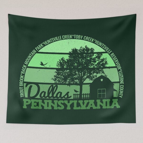 Item preview, Dallas Pennsylvania Sunset Retro Vintage Local Pride Logo designed and sold by CRHPOD20.