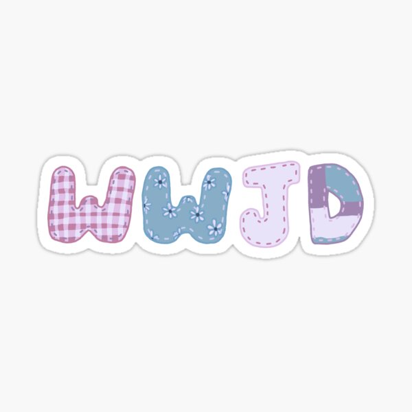 Artikel-Vorschau von WWJD Patchwork-Design, designt und verkauft von JoyMadeArt.