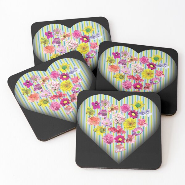 Item preview, Healing Flowers from the Heart Shaped Abstract Garden designed and sold by cremedecolor.