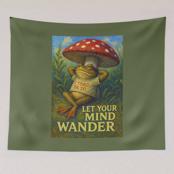 Item preview, Toad Let's His Mind Wander designed and sold by Tridentulus.