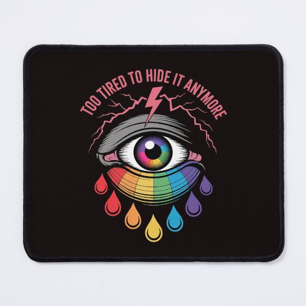 Item preview, Queer Tired LGBTQ Humor Burnout Pride Pastel Protest Rage2  designed and sold by sheenmi.