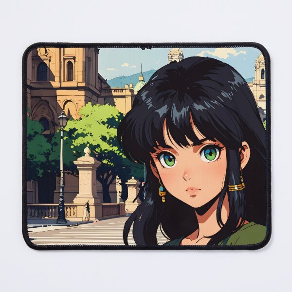 Item preview, Retro Anime Girl from Guadalajara Mexico Vintage Travel Romantic Quote designed and sold by Kawaii-Sky.