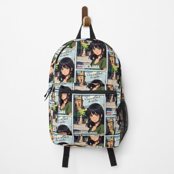 Item preview, Retro Anime Girl from Guadalajara Mexico Vintage Travel Romantic Quote designed and sold by Kawaii-Sky.