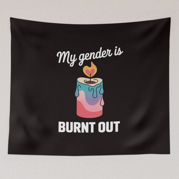 Item preview, Queer Tired LGBTQ Humor Burnout Pride Pastel Protest Rage11  designed and sold by sheenmi.